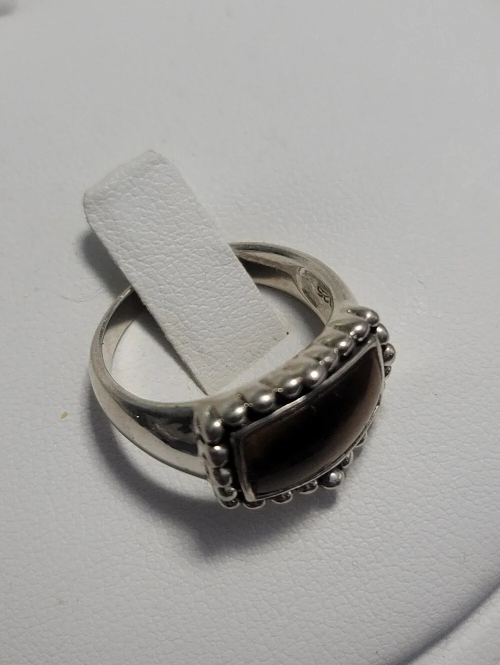 East West Tiger's Eye Sterling Silver Ring Size 7
